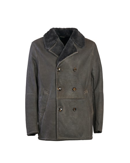 Shop GIMO'S  Montone: Gimo's montone doppiopetto.
Collo con revers.
Maniche lunghe.
Chiusura con bottoni.
Tasche laterali.
Composizione: 100% Pelle.
Fabbricato in Italia.. 3250 23V-198